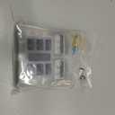 6 Way 12V Fuse Box Blade with LED Indicator Damp-Proof Cover - Individual Positive Fuse Holder with Ground Bus Holder for 12V/24V Vehicle Car Boat Marine Truck