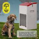 Galvanized Automatic Dog Feeder Large Breed Dog Food Dispenser for Large Dogs, 25lbs Outdoor Pets Feeder Gravity Food Feeder