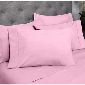 6 Piece Pink Twin Bedding Sheets