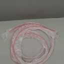 2 Pcs 3/8'' x 73'' Long Clear Vinyl L-Type Seal Strip with Pre-Applied Self Adhesive Threshold Water Dam Barrier Bathroom Glass Shower Door Seal Strip for Gap Frameless Shower Door