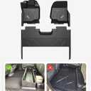3W Floor Mats Fit for 2015-2025 2026 Ford F150 / F-150 Lightning SuperCrew Cab, TPE All Weather Heavy Duty Floor Liner Custom Fit Accessories Car Liners (with Original Folding Under-Seat Storage Box)