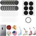 100 Sets Button Maker Supplies 58mm/2.25inButton Parts for Fridge Magnet Button Maker MachineIncluding Metal Cover, Metal Back Cover, Clear Film, Blank Paper, Soft Magnet and Gasket