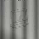 VASAGLE Siren Collection - Hanging Bathroom Cabinet with Towel Rod, Farmhouse Wall Storage Cabinet, with Adjustable Shelf, and Doors, 7.9 x 20 x 23.6 Inches, Cloud White UBBK149WB01S