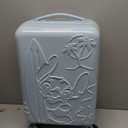 Disney Stitch With Surfboard Light Blue 22" Rolling Luggage (Hello Kitty Gold Blue)