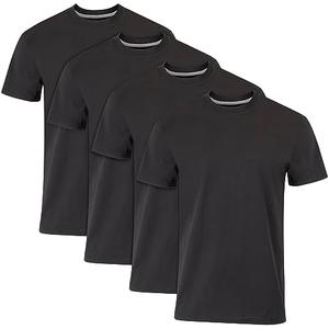 Hanes Men's Hanes Ultimate Men's Fresh Iq Slim Fit Crew Undershirt, 4-Pack, Medium