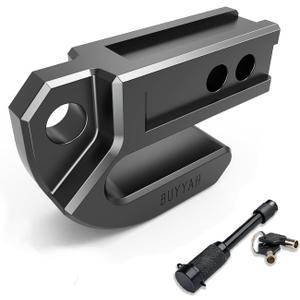 Tow Hitch Slider with Lock Pin & Trailer Hook Protection, 45000 lbs Capacity, Includes 3M Tow Strap, Tow Bag, 2 Tow Rings, Fits 2" Hitch Receiver, CNC Machined for Pickups, SUVs,Towing,Recovery