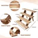 Wooden Cupcake Stand 4 Tier Wood Cupcake Stands Cupcake Holder Rustic Wood Cupcake Stand Wooden Display Stand