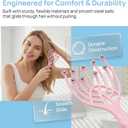 TJE Handheld Scalp Massager, 2 Pack with 9 Claws & Rolling Balls for Head & Body, Portable Relaxation Tool for Home, Office & Travel, Pink