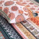 Comforter Set Reversible Bohemian Botanical Flowers Design, Ultra Soft & Breathable Bedding Sets with Comforter, Sheets, Pillowcases & Shams