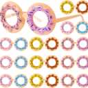 Copkim 12/20 Pairs Donut Sunglasses Donut Costume Glasses Novelty Glasses Girls Boy Party Favor Birthday Accessory Gift