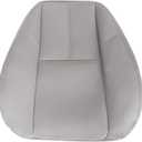 NLQR Front Driver or Passenger Top Back Replacement Seat Cover Light Titanium Gray 833 Microfiber Leather Compatible with Chevy Silverado Tahoe Suburban Avalanche GMC Sierra Yukon XL 2007-2014