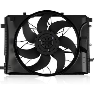 621-373 Radiator Cooling Fan Fit for Mercedes-Benz C230 C250 C300 C350 C63 AMG E250 E300 E350 E400 E550 GLK250 GLK350 SLK250 SLK350 Replacement Radiator Fan Assembly 2045000293 2049066802