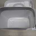 MOPALL Small Bathroom Cans with Lids,Motion Sensor Bathroom  Can,Narrow Waterproof Plastic 3.5 Gallon Automatic Adsorption Touchless Garbage Can,White