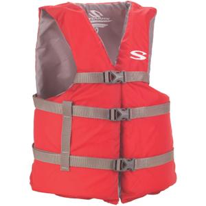 Stearns Adult Life Vest, USCG Approved Type III Life Jacket, PFD for Boating, Swimming, Watersports, & More, Standard & Oversized Fits