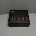 5 in 1 Blow Dryer Brush, Upgrade Hair Dryer Brush Air Curler Air Curling Wrap Styler, Detachable Hot Air Brush Negative Ion Curling Brush Iron, Hair Styling Tools for Drying Curling Straightening (White Gold)