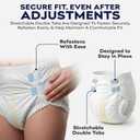 4-5xl Adult Diapers for Women and Men - 8 Bariatric Disposable Briefs with Tabs and Stretchable Side Panels - 100% Breathable with Maximum Absorbency