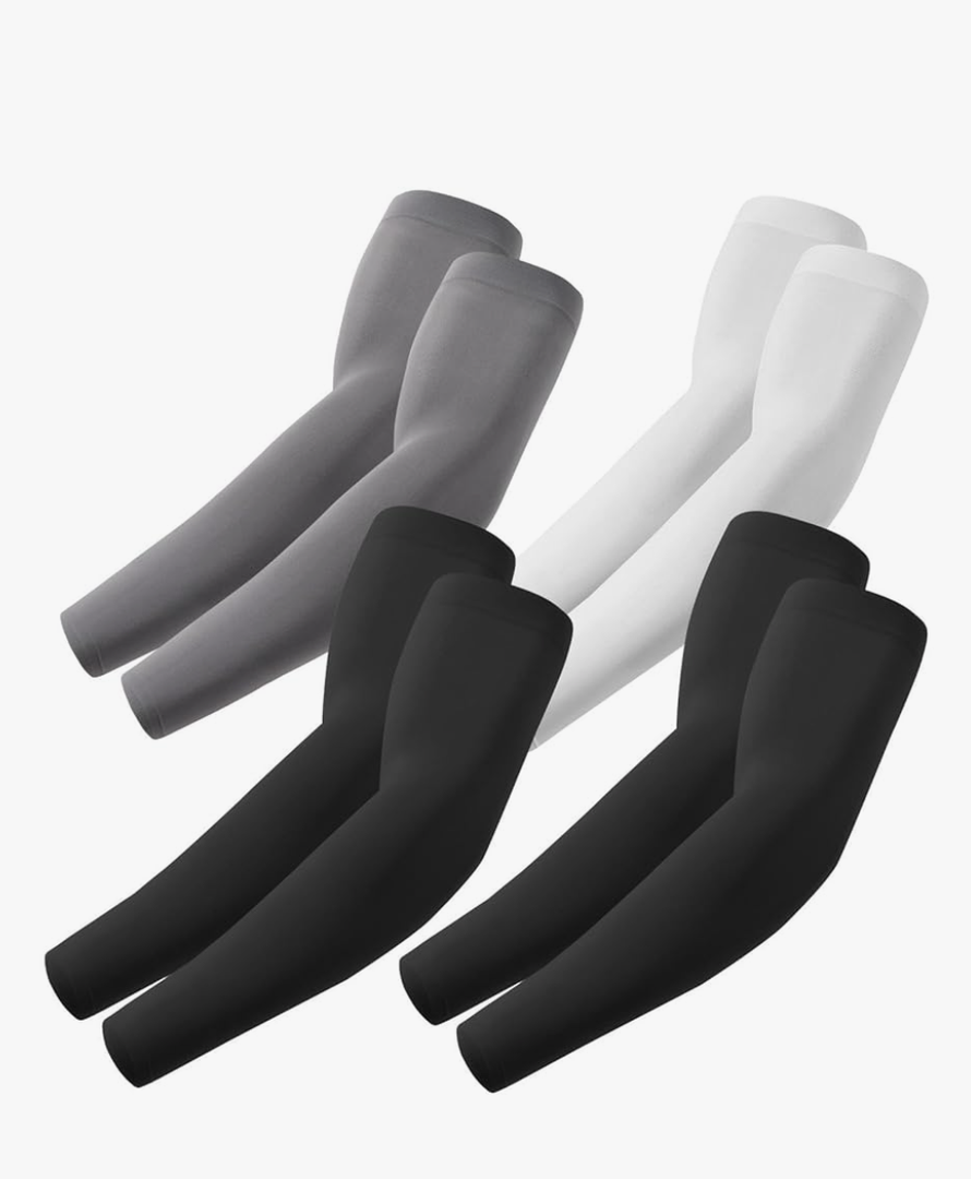 Arm Sleeves, Cooling UV Sun Protection Sports Compression for Men/Women, Size Large