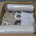 Beige Linen Lampshade Set of 2, 11 Diameter x 8.85 Height Fabric Drum Lamp Shades, Easy Assembly Required Lampshade, Replacement Lampshades for E26 Socket and E27 Socket Table Lamps Floor Lamps