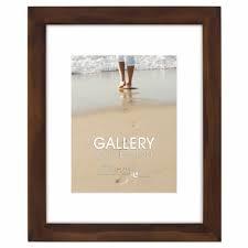 Malden Walnut Floating Glass Picture Frame, 16 x 20 inches