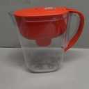 Brita Metro Water Filter Pitcher with SmartLight Change Indicator, BPA-Free, Replaces 1,800 Plastic Water Bottles a Year, Lasts Two Months, Includes 1 Filter, Small - 6-Cup Capacity, Fiery Red