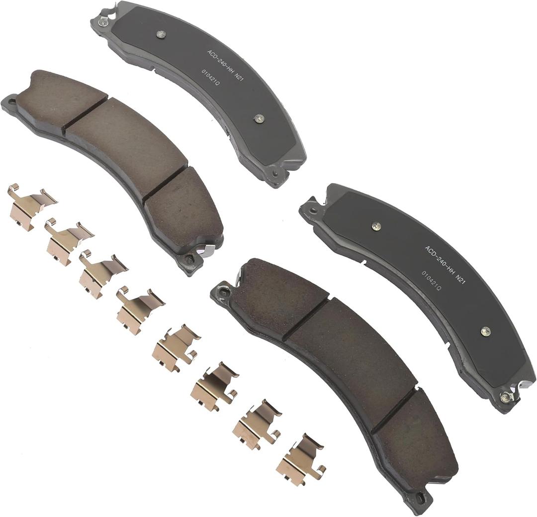 ACDelco Silver 14D1411CHF1 (19428007) Ceramic Disc Brake Pad Set with Clips