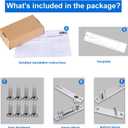 Heavy Duty Pivot Hinge for Wood Door - HBL' Stainless Steel Hidden Door Hinge for Secret Door, with 360 Degree Rotation, Invisible Pivot Door Hardware for Bookshelf