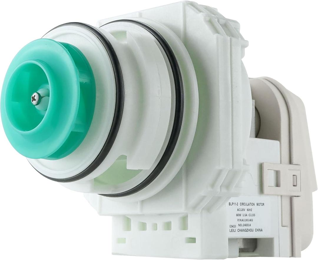 UPGRADE 5304519906 blp112 Dishwasher Pump and Motor Assembly Replacement fit for Frigidaire Ikea WhiteWestinghouse Water Drain Circulation Pump Replaces A11951402, AP6840161 By Fetechmate