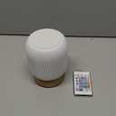 JaoNanl Night Light, Bedside Table Lamp with Touch & Remote Control, 13 RGB Colors 6-Level Dimmable, Rechargeable Cordless for Bedroom, Nursery, Gaming Room, Party