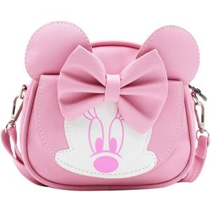 RARITYUS Cute Bowknot Crossbody Purse Shoulder Bag with Mouse Ears Fashion Satchel (Pink Minnie)