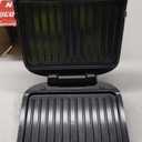 George Foreman 4-Serving Removable Plate Electric Grill and Panini Press, George Tough Non-Stick Coating, Drip Tray Catches Grease, Black