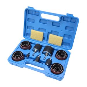 Sanding Drum and Sleeves Set 1-1/2,1, 1/2 with 2 Rubber Erasers, Drill Sanding Kit for Sanding Polishing Multiple Materials Wood Fiberglass Metal, 80, 120 Grit-27PCS