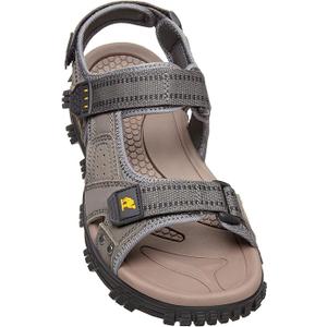 CAMEL CROWN Men's Water Sandals Waterproof Arch Support Hiking Sandals Comfort Leather Sandals Adjustable Athletic Outdoor Sandals for Summer Beach Trail Walking 10