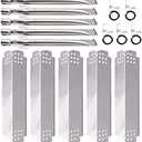 Grill Replacement Parts for Nexgrill 5 Burner 720-0888, 720-0888N, Nexgrill 4 Burner 720-0830H, Members Mark 720-0882D, Stainless Steel Heat Plates, Burner Tubes and Grill Igniters Replacement Kit.