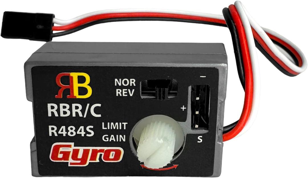 Mini Gyro Module for RC Cars Drift Drive, Automatic Stability Control Gyro Sensitivity R484 Mini RC Car Gyro Stabilizer 4-6V Analog SMM System for WPL D12