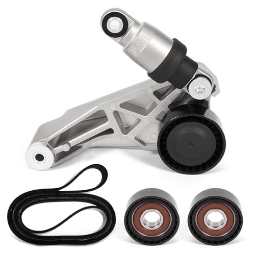 VORGENS 90K-39415 Serpentine Belt Tensioner Kit, Fit for 2012-2018 Jeep Wrangler 3.6L & 2018 Jeep Wrangler JK 3.6L - Replace 4627038AA Drive Belt Pulley and Tensioner Kit
