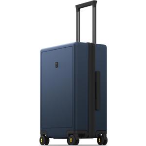 LEVEL8 Carry on Luggage Airline Approved, Carry-on Suitcases with Wheels, Lightweight Hardside Luminous Textured Luggage for Travel with Tsa Lock, 20 Inch, Navy