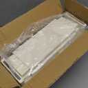 MiaLi 3 Tier Slim Storage Cart with Wheels, 1 PCS White Utility Slim Cart with Plastic, Adjustable Size for Laundry Kitchen Bathroom Narrow Places, Easy to Clean, Space Saving (White)