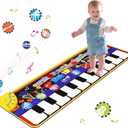 Musical Piano Mat for Toddlers - 28 Music Sounds Floor Piano Keyboard Dance Playmat - Toy & Gift for Kids 1-5 Years Old Boys Girls