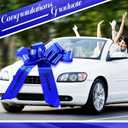 Chunful 30 Inch Graduate Car Bow Large Gift Bow for Cars 2026 Congratulations Graduate Decoration Gift Wrapping Ornament for Present Birthday Party(Blue)