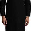 Sojanya (Since 1958 Men'S Pure Cotton Sequence Kurta & Pyjama Set (Large, Black)