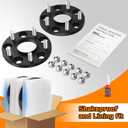 BasaltAuto 2Pcs Black Hubcentric Wheel Spacers 20mm Thick 5 x 4.5 M12x1.25 Studs 66.1mm Hub Bore Compatible for Nissan Altima Rogue Sentra Infiniti QX50-QX70 Q50-Q70 G35 G37 M35 M37 M45
