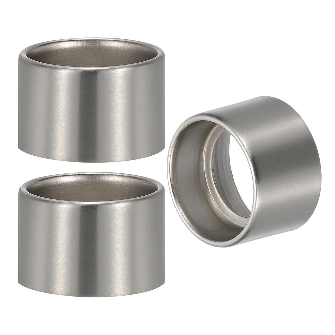 PATIKIL Light Socket Shade Ring, 3pcs E26 E27 Medium Base Metal Sockets Lock Ceramic/Porcelain Sockets with Thread Diameter 1-1/2 Inches for Hanging Lamp Holder, Nickel 35mm / 1.38"