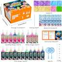 Timetome Magic Water Elf Toy Kit for Kids 20 Gels (11 Standard + 6 Glitter + 3 Glow) & 10 Molds, DIY Squishy Maker, Aqua Fairy Gel Toys, Night Glow & Glitter, Valentine Gifts for Boys & Girls 3+