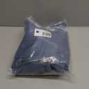 NICETOWN Half Window Curtains for Bedroom - Silver Grommet Modern Thermal Insulated Home Decor Window Coverings for Nursery/Flat, Stone Blue, W52 x L54, Set of 2