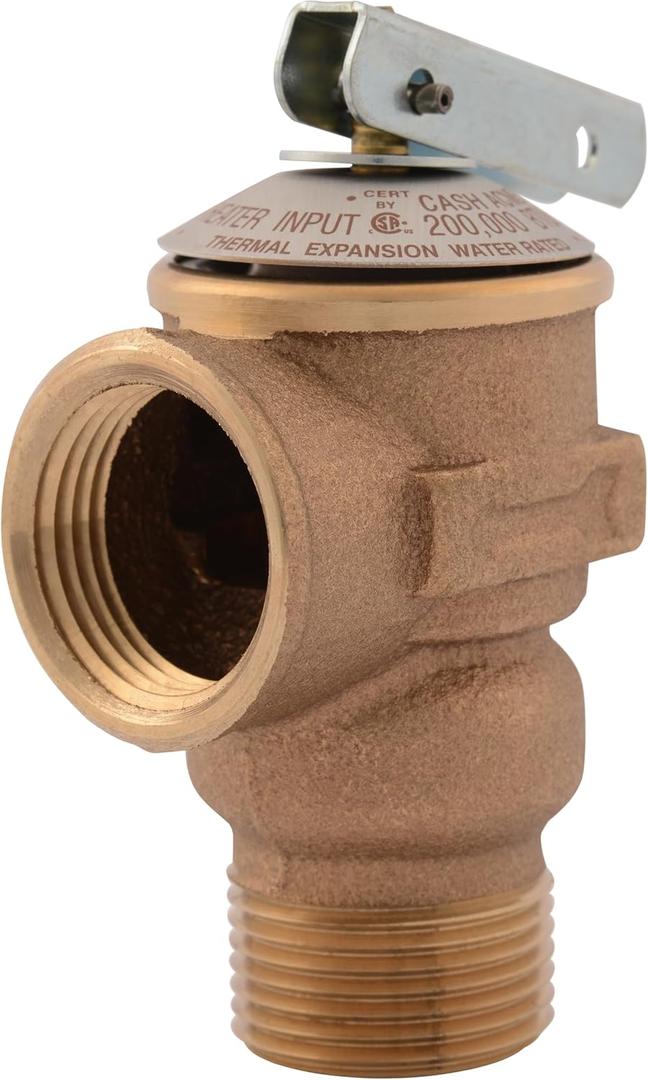Cash Acme 3/4 Inch RV FWL-2 Pressure Relief Valve, Bronze, 150 PSI, 14737-0150 (1 (IPIP-1, IPMP-1))