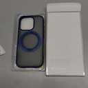 Temdan Designed for iPhone 16 Pro Case, 360Rotatable Ring Stand Matte Skin Feeling Compatible with MagSafe Military-Grade Protection Magnetic Kickstand Case 6.3 inch -Matte Blue