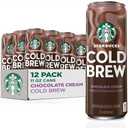 Starbucks Cold Brew Coffee, Chocolate Cream, 11 fl oz Cans (12 Pack), Premium Coffee Drink, Iced Coffee, Best By 03/22/2026