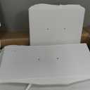 OLIXIS 7 Drawer Dresser for Bedroom, Wide Fabric Storage Tower with Wooden Top and Metal Frame, Closet Chest Organizer Furniture, TV Stand for Living Room Hallway, White