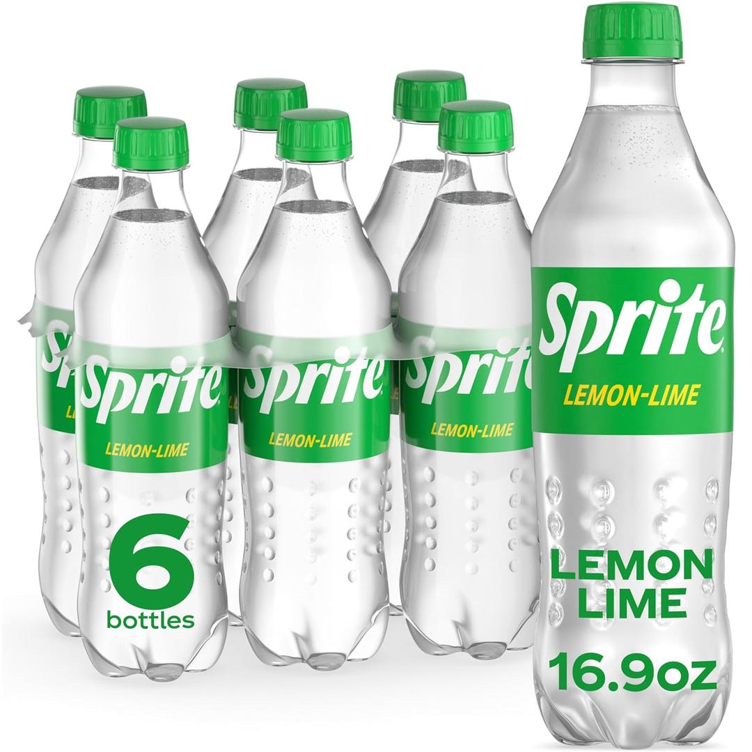 2 x Sprite Lemon Lime Soda Soft Drinks, 16.9 fl oz, 6 Pack