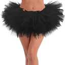 Tutus for Women 5 Layered Adult Tutu Skirts for Women Halloween Tutu for Womens 80s Costume Womens Fully Skirt Tulle Skirt